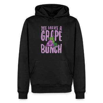 We Make Grape Bunch - Männer Premium Bio Hoodie - Schwarz - Vorne - Nico (187cm)