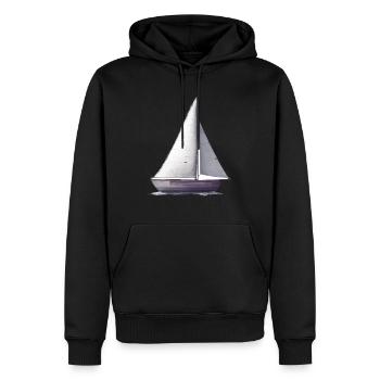 Segeln Segelboot Segelsport Segler Segelschiff - Männer Premium Bio Hoodie - Schwarz - Vorne - Nico (187cm)