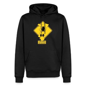 Das Elsass verlangsamt die Tierwelt - Männer Premium Bio Hoodie - Schwarz - Vorne - Nico (187cm)