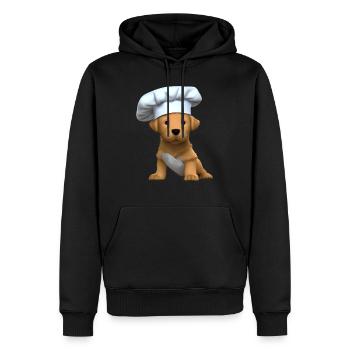 Golden Retriever Cooking Dogs Gastronom Puppy - Sweat à capuche Premium bio Homme - noir - Devant - Nico (187cm)