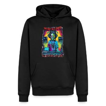 zombie coder - Men’s Premium Organic Hoodie - black - Front - Nico (187cm)
