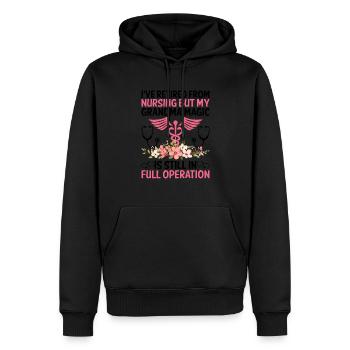 Pensionierte Oma Rentner Rentner Krankenschwester Krankenschwester Re - Männer Premium Bio Hoodie - Schwarz - Vorne - Nico (187cm)