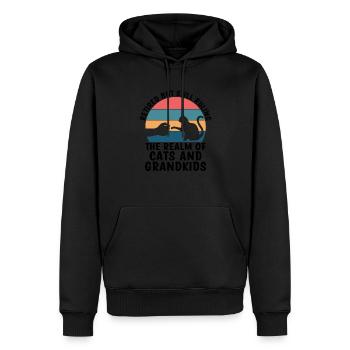 Hundeliebhaber Rentner Oma Rentner Hundebesitzer Hund Hund - Männer Premium Bio Hoodie - Schwarz - Vorne - Nico (187cm)