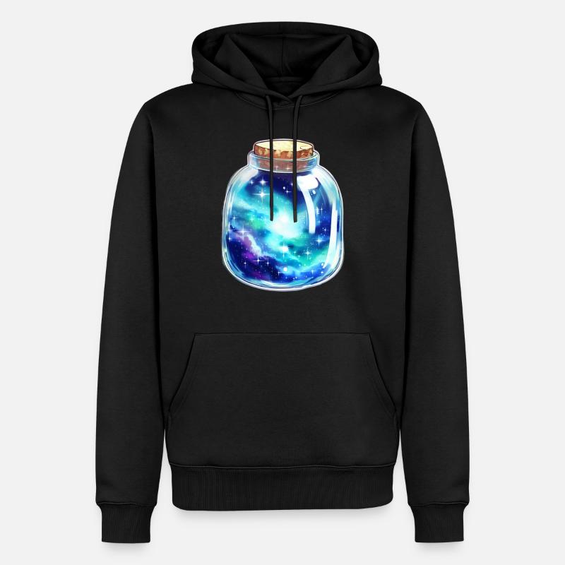 Espace dans un bocal - Sweat à capuche Premium bio Homme - noir