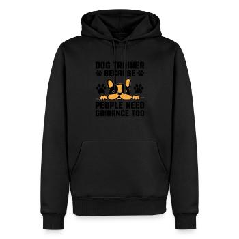 Dresseur de chiens Formation de chiens Chiens Soins pour animaux de compagnie Pr - Sweat à capuche Premium bio Homme - noir - Devant - Nico (187cm)