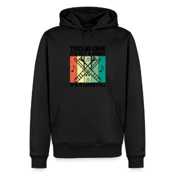 Posaunist Posaunist Marching Band Posaune - Männer Premium Bio Hoodie - Schwarz - Vorne - Nico (187cm)