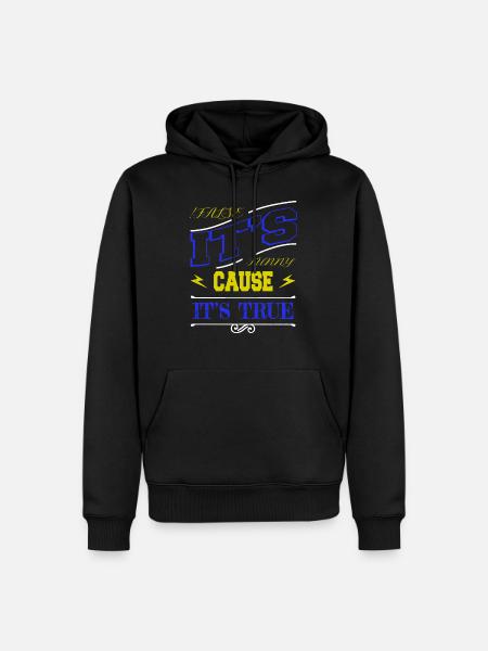computer language geek humor - Men’s Premium Organic Hoodie - black