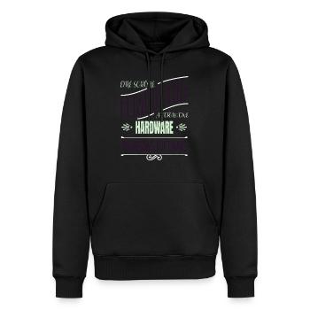 feminism bday feminin geburtstag allefüralle woman - Männer Premium Bio Hoodie - Schwarz - Vorne - Nico (187cm)