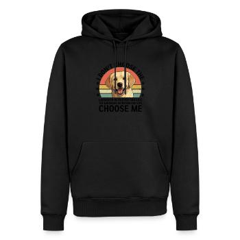 Le chien de laboratoire Labrador Retriever Dad Life Choose Me - Sweat à capuche Premium bio Homme - noir - Devant - Nico (187cm)
