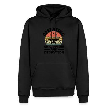 Operation Von Koffein Und Hingabe Chirurg Kaffee - Männer Premium Bio Hoodie - Schwarz - Vorne - Nico (187cm)