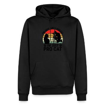 Katzen Fotografen Katzenliebhaber Fotografie Katzen Foto - Männer Premium Bio Hoodie - Schwarz - Vorne - Nico (187cm)
