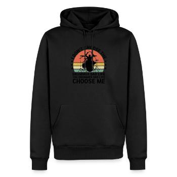 Der Schlagzeuger Papa Leben Choose Me Schlagtrommel - Männer Premium Bio Hoodie - Schwarz - Vorne - Nico (187cm)