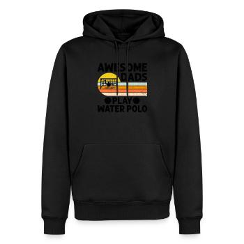 Awesome Dads Play Water Polo Aquatic Polo Player F - Men’s Premium Organic Hoodie - black - Front - Nico (187cm)
