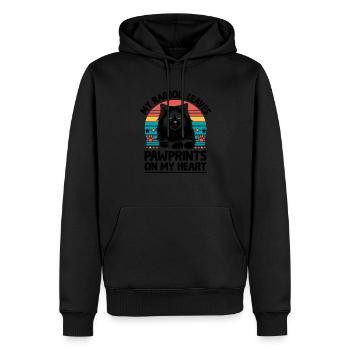 Mon Ragdoll Laisse Des Empreintes De Pattes Sur Mon Coeur Ragdolls C - Sweat à capuche Premium bio Homme - noir - Devant - Nico (187cm)