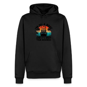 Ich bin auf einem Boot und es ist Knoten Ihr Geschäftspaddel - Männer Premium Bio Hoodie - Schwarz - Vorne - Nico (187cm)