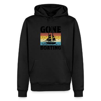 Gone Boating Paddelboot - Männer Premium Bio Hoodie - Schwarz - Vorne - Nico (187cm)