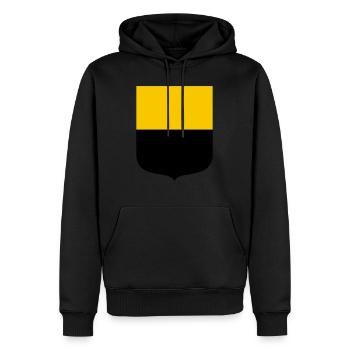 Saxe-Anhalt - Sweat à capuche Premium bio Homme - noir - Devant - Nico (187cm)