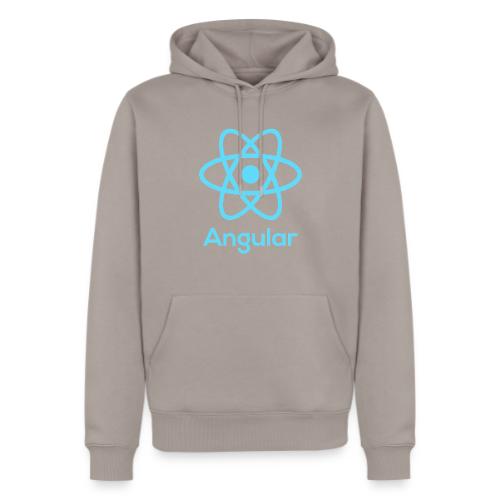 Reactangular – Is it React? Is it Angular? - Felpa con cappuccio ecologica premium da uomo