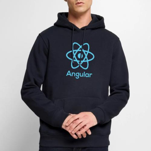 Reactangular – Is it React? Is it Angular? - Männer Premium Bio Hoodie