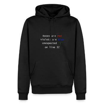 | en ligne inattendu Programmeur Informaticien - Sweat à capuche Premium bio Homme - noir - Devant - Nico (187cm)