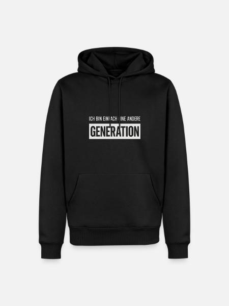 I'm just a different generation - Men’s Premium Organic Hoodie - black