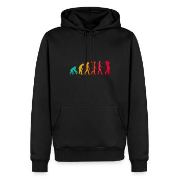 Evolution Graphic Golfer Golf Player Golfing Golf - Männer Premium Bio Hoodie - Schwarz - Vorne - Nico (187cm)