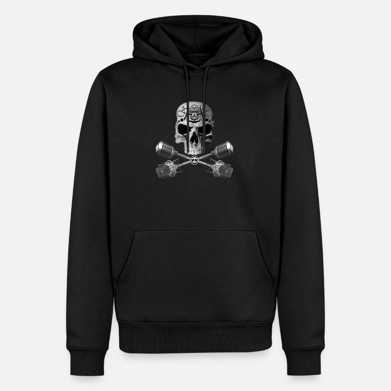 SKULL ART 2022 7 - Sweat à capuche Premium bio Homme - noir
