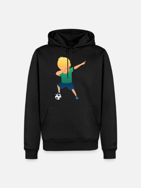 Soccer Boy Dab Dance - Men’s Premium Organic Hoodie - black