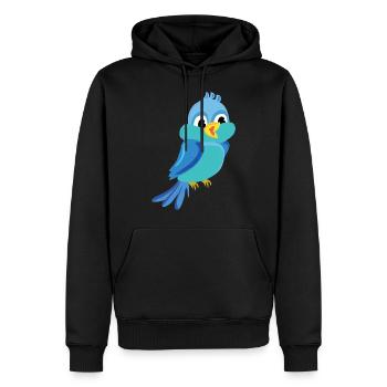 vogel voegel birds animal tiere parrot papagei9 - Männer Premium Bio Hoodie - Schwarz - Vorne - Nico (187cm)