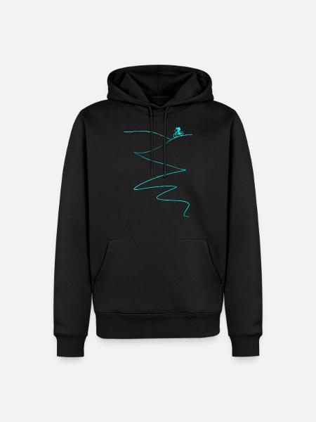 Mountainbike Radsport Fahrrad - Männer Premium Bio Hoodie - Schwarz