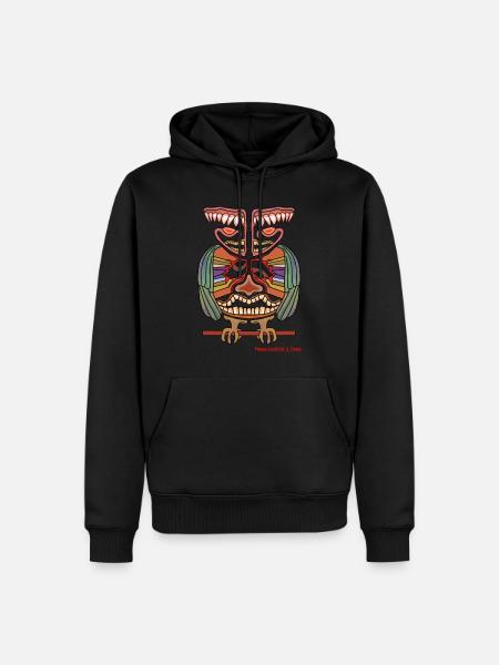 pleasey - Männer Premium Bio Hoodie - Schwarz