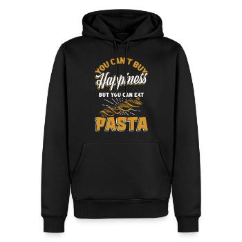 Pâtes pâtes - Sweat à capuche Premium bio Homme - noir - Devant - Nico (187cm)