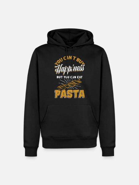 pasta - Men’s Premium Organic Hoodie - black