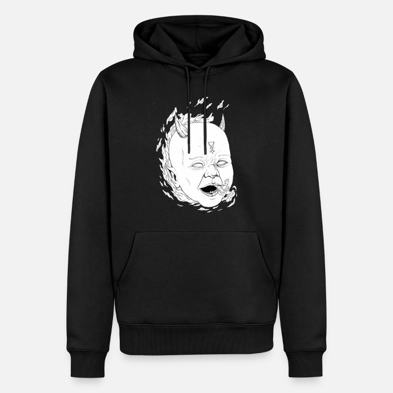 little devil - Sweat à capuche Premium bio Homme - noir