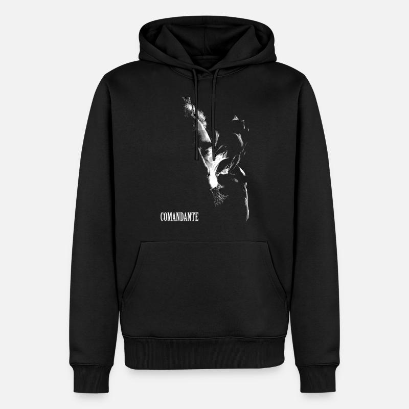 Castro "Comandante" - Sweat à capuche Premium bio Homme - noir