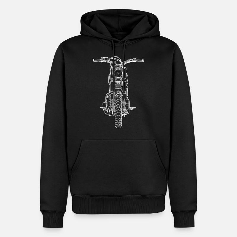 Scrambler - Men’s Premium Organic Hoodie - black