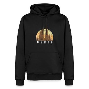 Dubai Tourismus Tower Stadt Zentrum Sonne Geschenk - Männer Premium Bio Hoodie - Schwarz - Vorne - Nico (187cm)