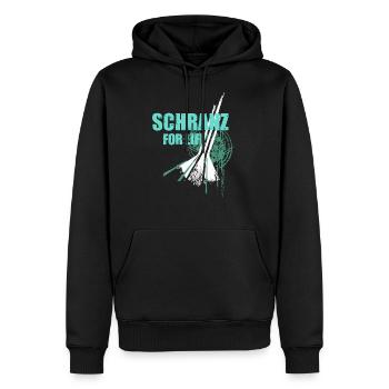 We love SCHRANZ music Partyshirt Club motif Dj - Sweat à capuche Premium bio Homme - noir - Devant - Nico (187cm)