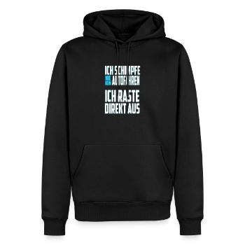 I never scold when driving - Men’s Premium Organic Hoodie - black - Front - Nico (187cm)