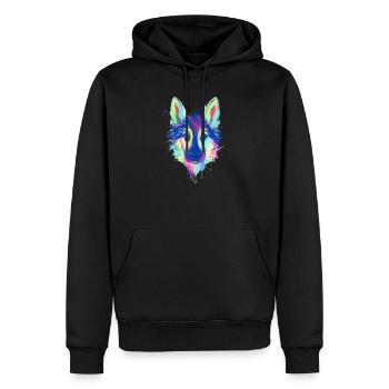 German Shepherd Gift - Men’s Premium Organic Hoodie - black - Front - Nico (187cm)