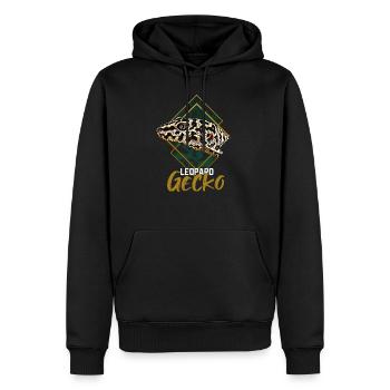 Leopard Gecko - Männer Premium Bio Hoodie - Schwarz - Vorne - Nico (187cm)