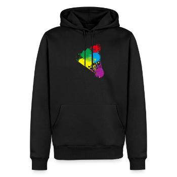 Badminton - Männer Premium Bio Hoodie - Schwarz - Vorne - Nico (187cm)