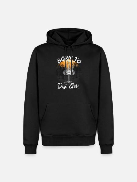 Disc Golf Frisbee Gift - Men’s Premium Organic Hoodie - black