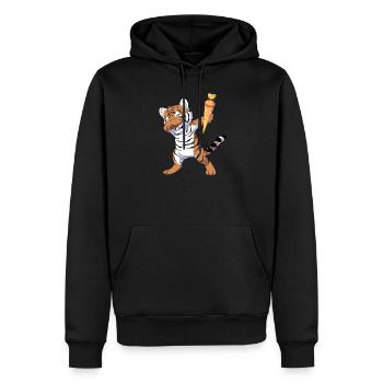 Dabbing Schultiger - Männer Premium Bio Hoodie - Schwarz - Vorne - Nico (187cm)
