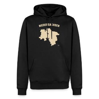Niedersachsen Deutschland w - Männer Premium Bio Hoodie - Schwarz - Vorne - Nico (187cm)