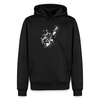 Cadeaux musicien cornemuse Ecosse cornemuse - Sweat à capuche Premium bio Homme - noir - Devant - Nico (187cm)