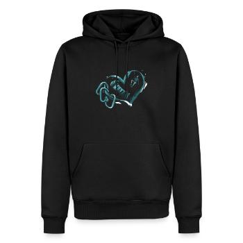 Felskletterer Felsklettern Hobby Geschenk - Männer Premium Bio Hoodie - Schwarz - Vorne - Nico (187cm)