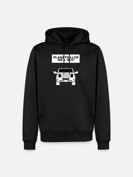RIP climate SUV pollution demonstration - Men’s Premium Organic Hoodie - black