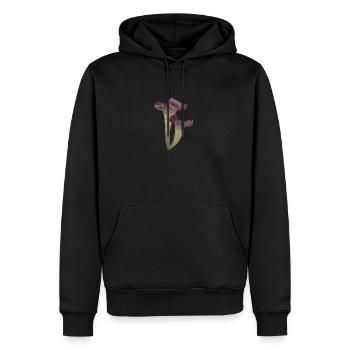 Chanterelle Trumpet chanterelle mushroom mushrooms - Men’s Premium Organic Hoodie - black - Front - Nico (187cm)