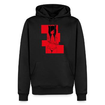 Manga Anime - Männer Premium Bio Hoodie - Schwarz - Vorne - Nico (187cm)